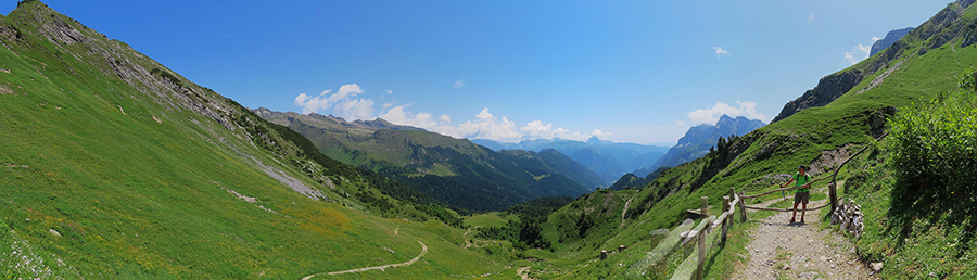 Dal Rif. Branchino bella vista sulla Val Canale
